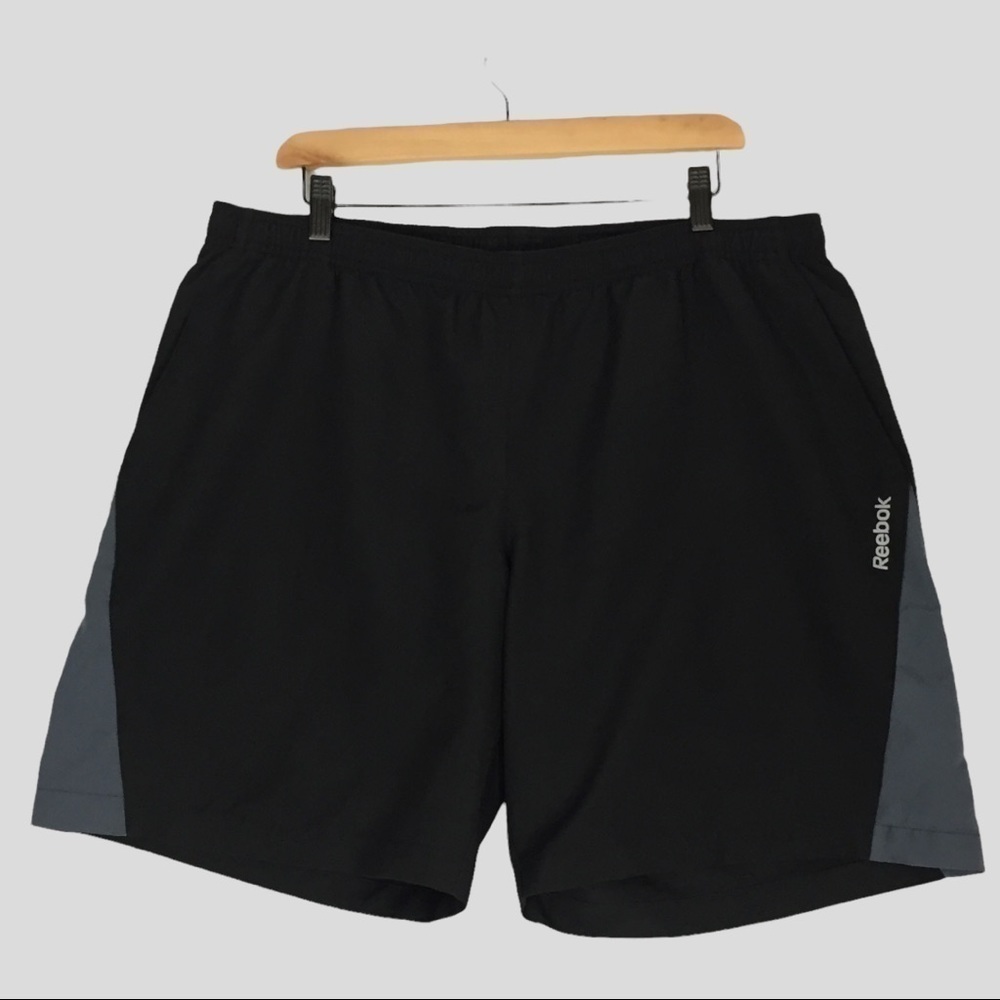 Reebok Board Shorts Mens XL Black Playdry Lightweight Unlined Swim Shorts